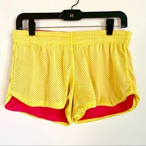 Nike Pink and Yellow Shorts